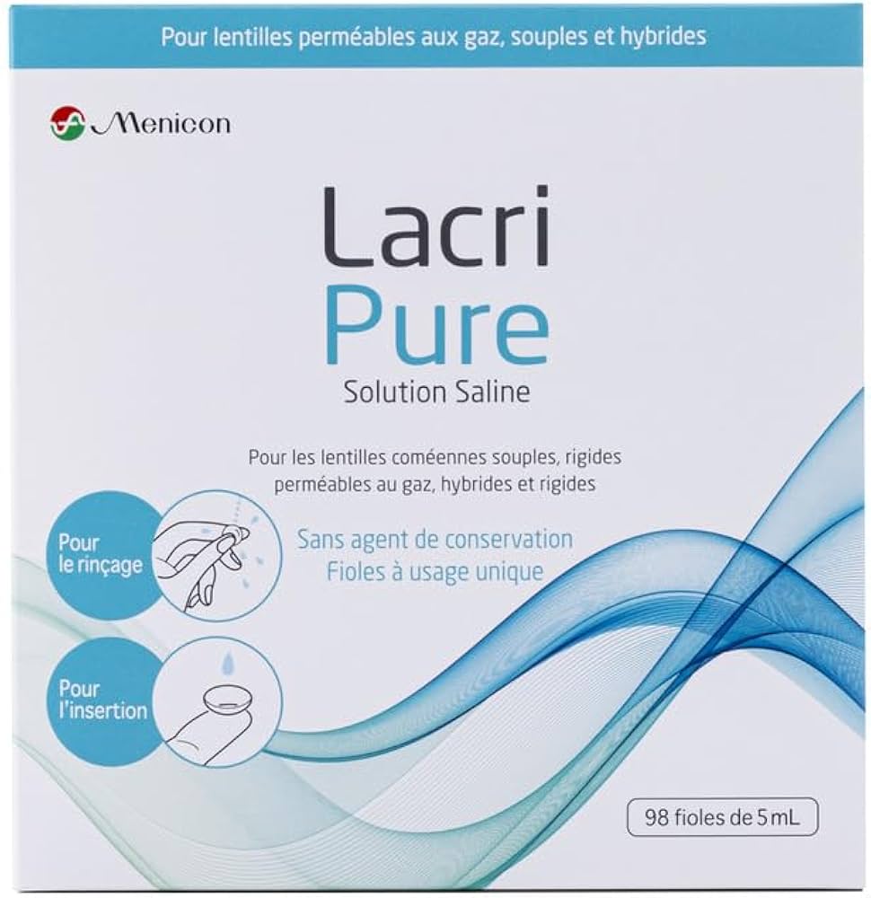 LacriPure Saline Solution 98x5ml vial Box